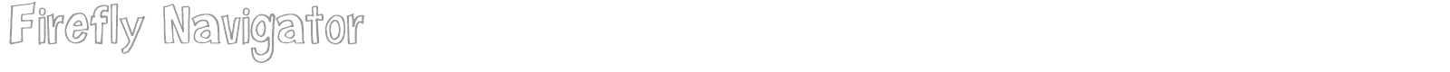 Firefly Navigator font preview